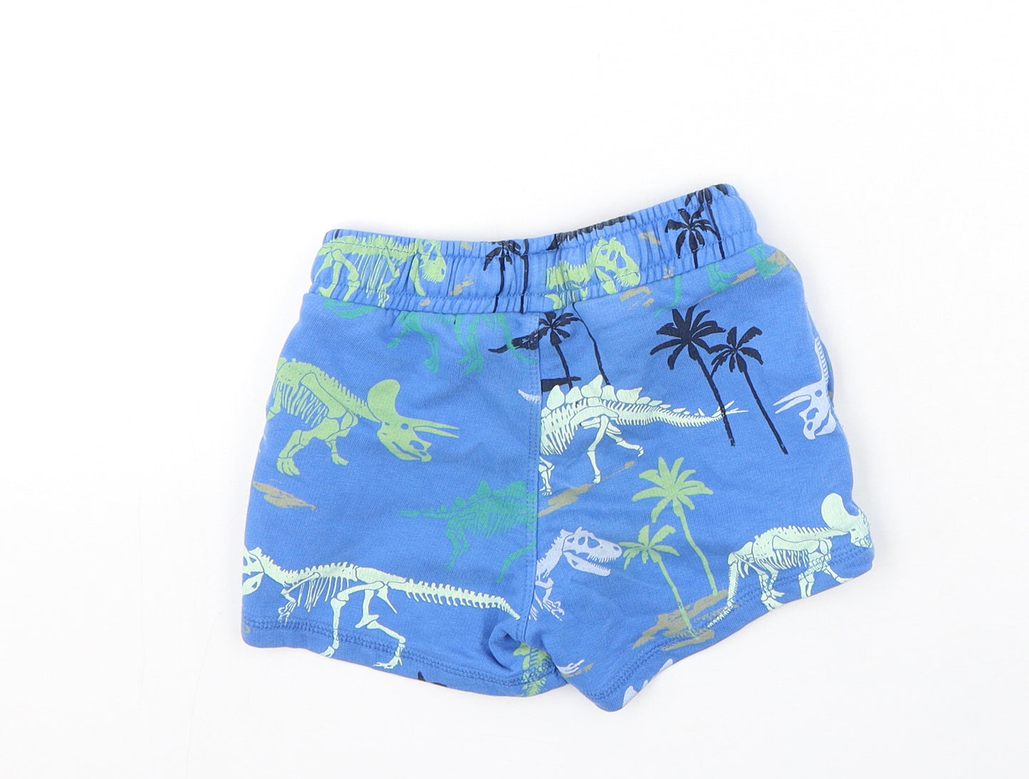 Marks and Spencer Boys Multicoloured  Cotton Utility Shorts Size 2-3 Years  Regular  - palm trees