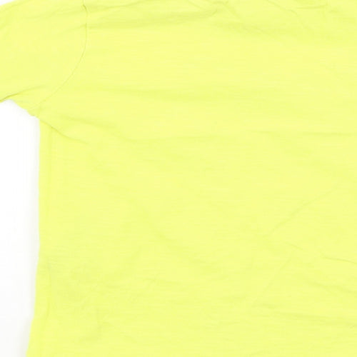 Marks and Spencer Boys Yellow  Cotton Basic Casual Size 2-3 Years Round Neck