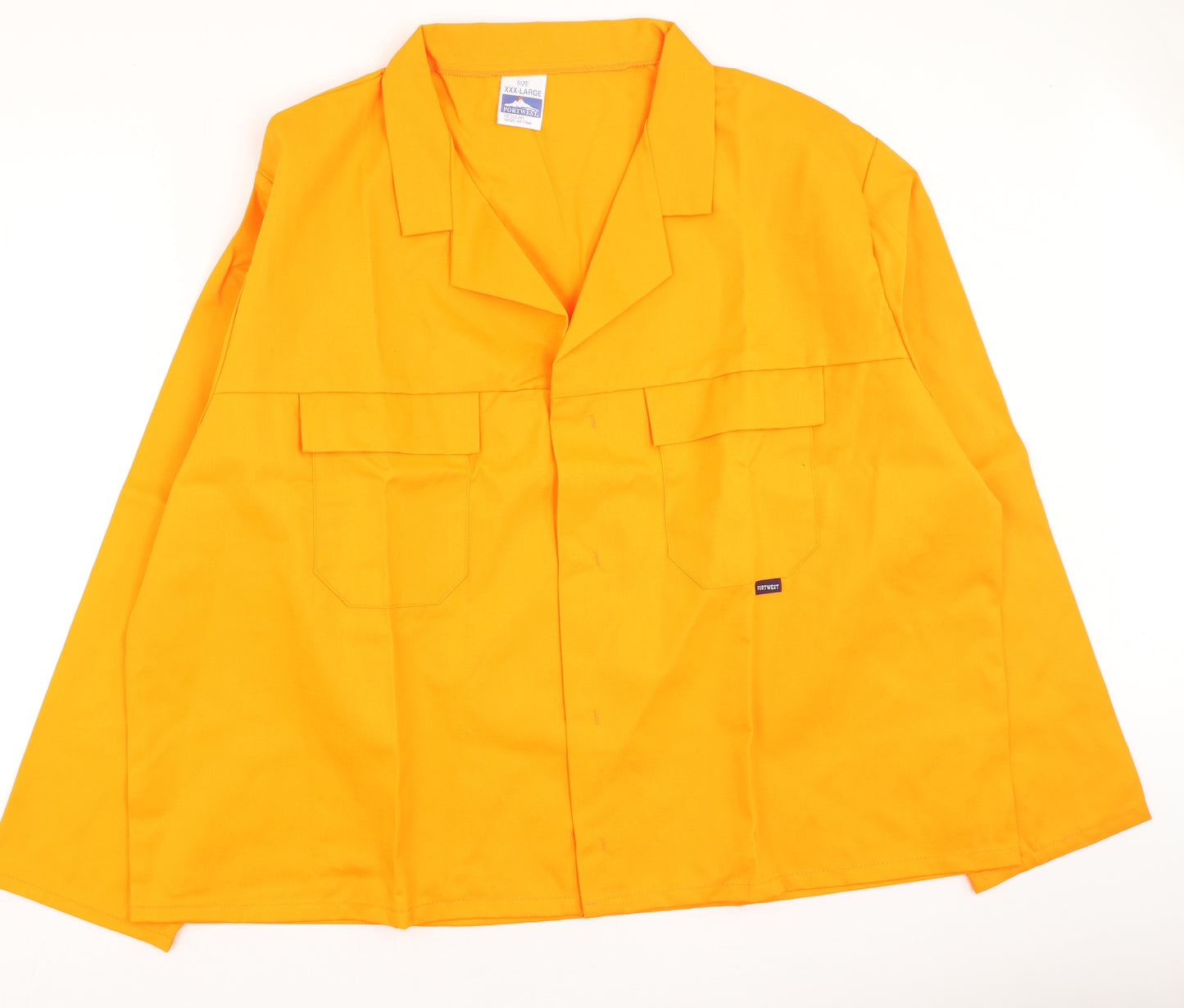 Portwest Mens Orange Round Neck  Polyester Full Zip Jumper Size 3XL
