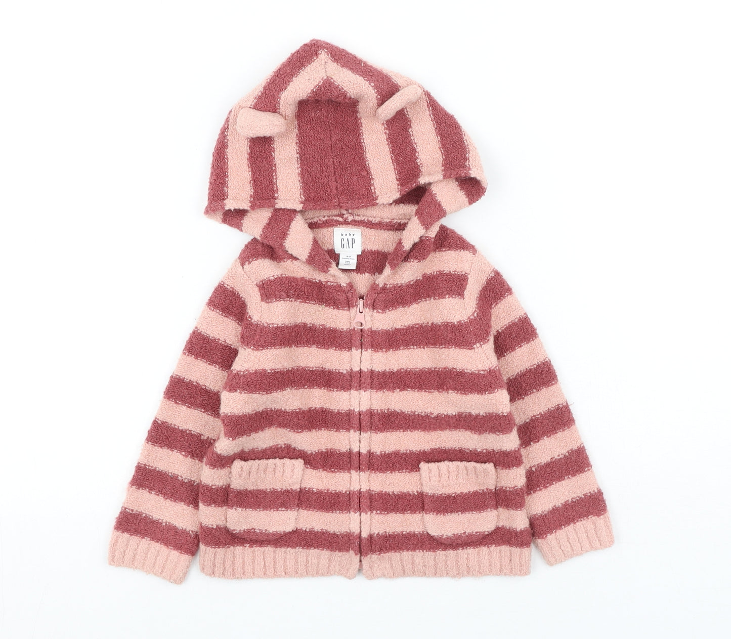 Gap Girls Multicoloured Striped  Basic Jacket Coatigan Size 6-9 Months