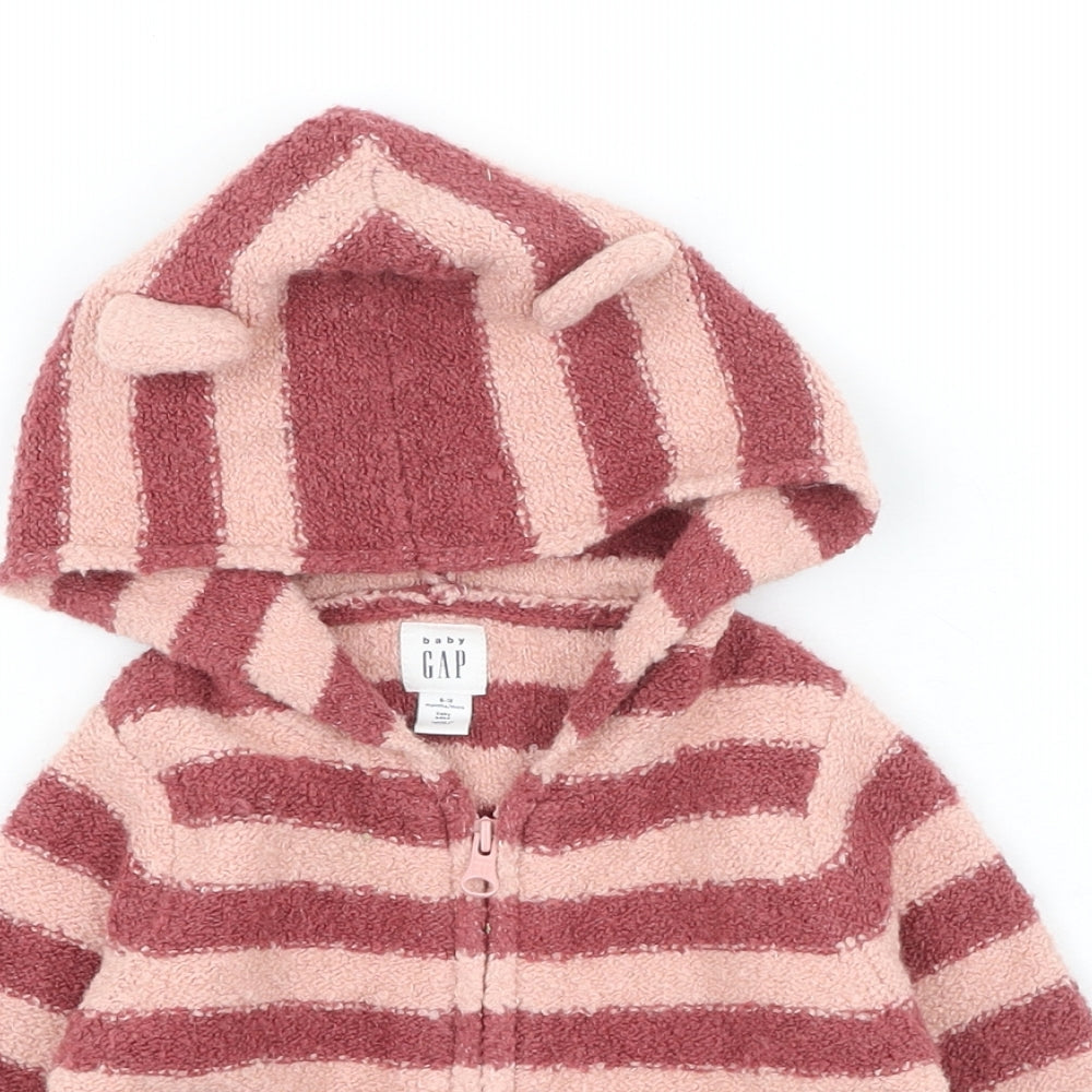 Gap Girls Multicoloured Striped  Basic Jacket Coatigan Size 6-9 Months