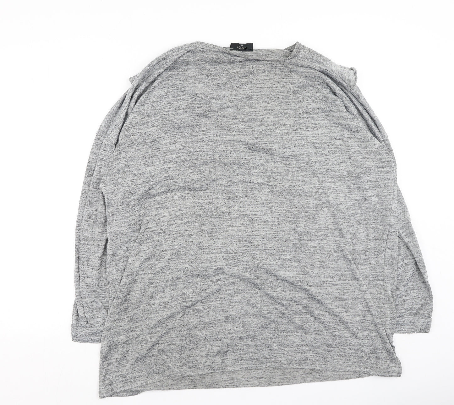 Papaya Womens Grey  Cotton Pullover Sweatshirt Size 10