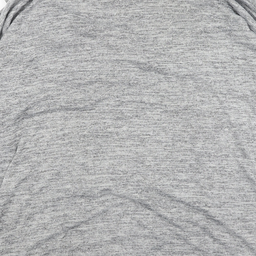 Papaya Womens Grey  Cotton Pullover Sweatshirt Size 10