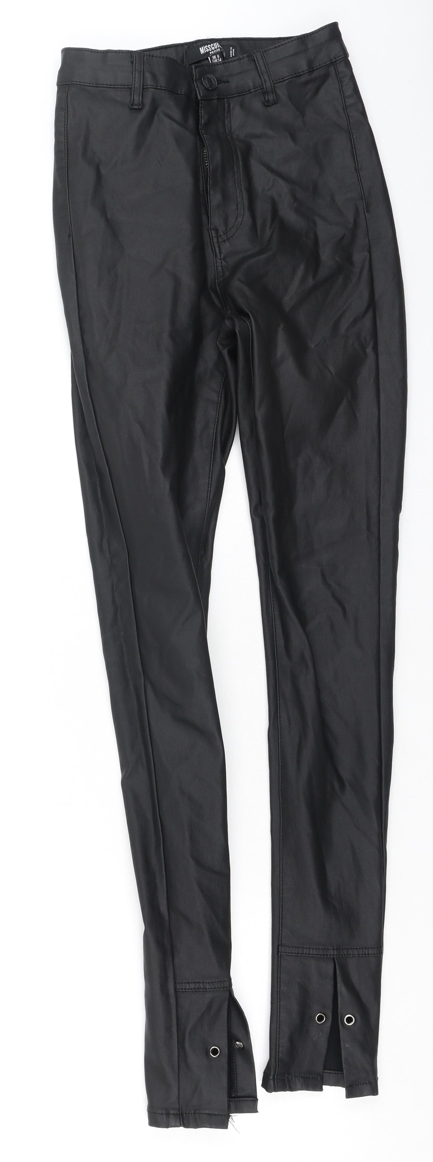 Missguided Womens Black  Cotton Jegging Jeans Size 6 L28 in Regular