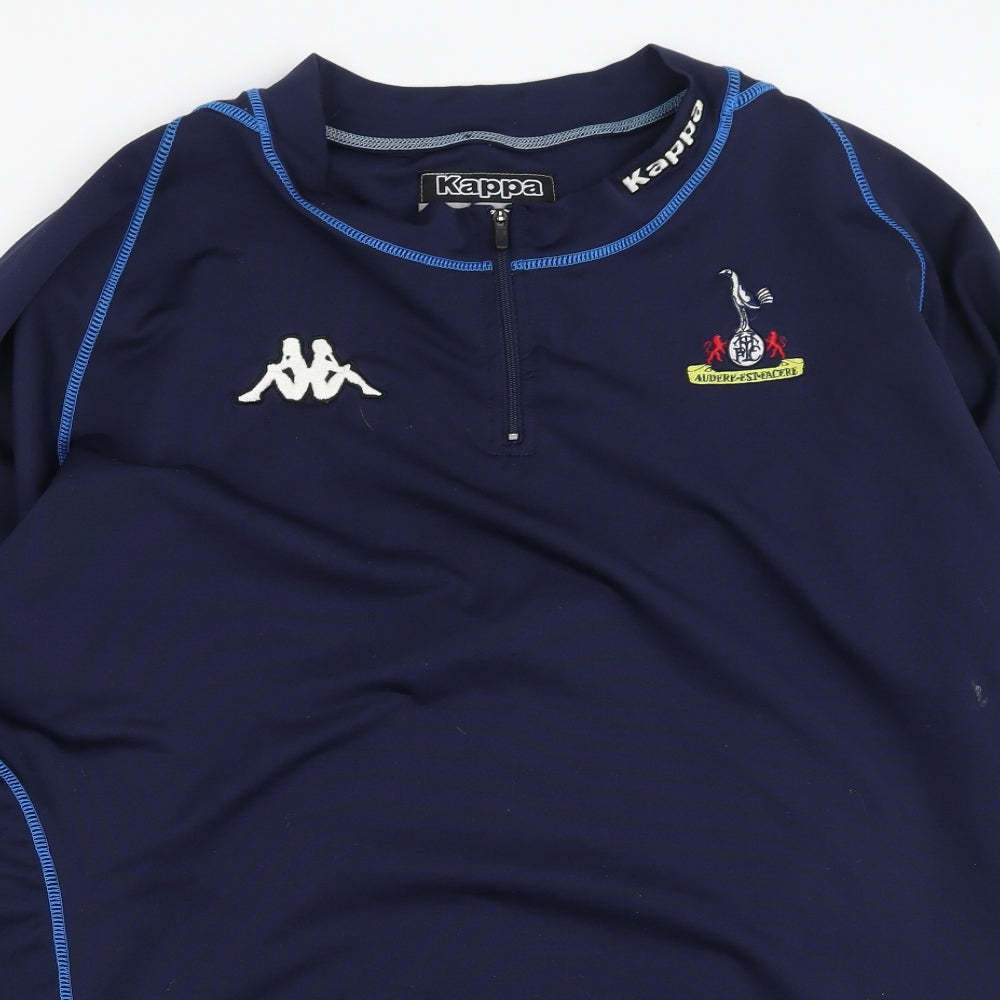 Kappa Mens Blue High Neck  Polyester Pullover Jumper Size XL