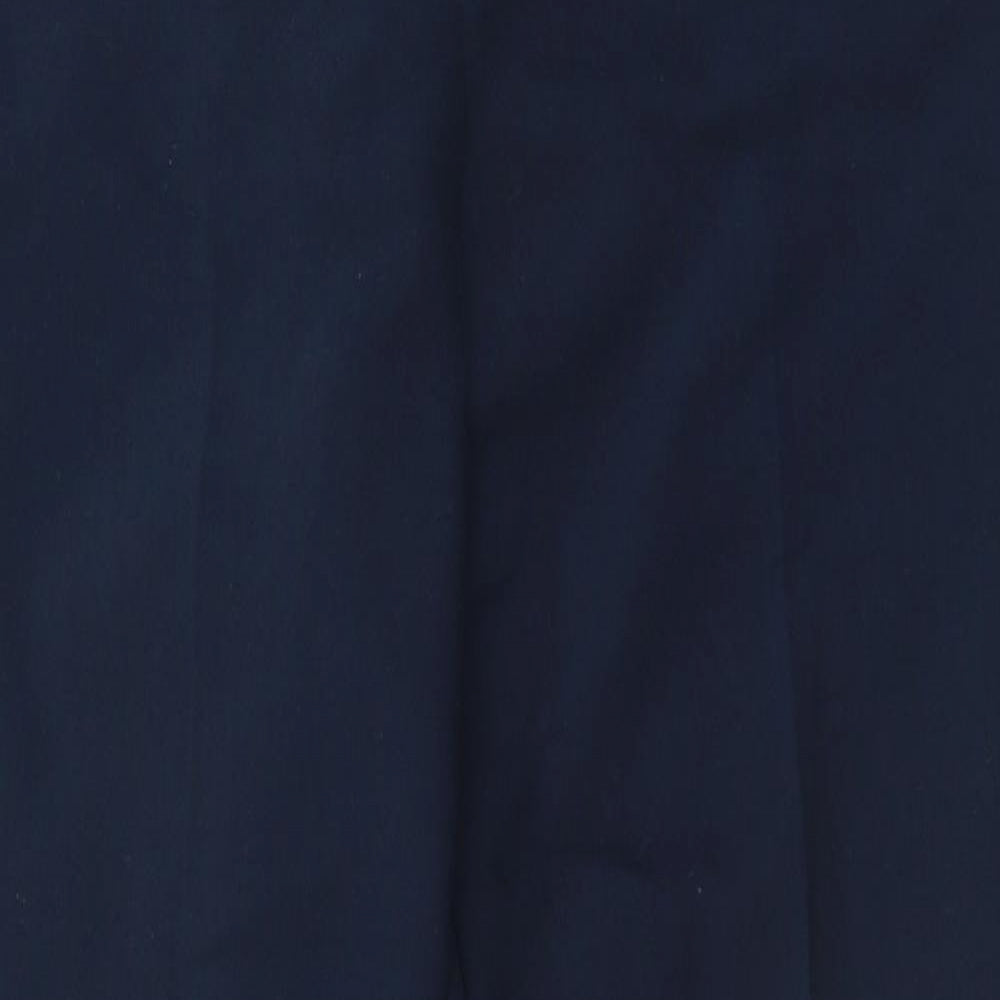 MNG  Womens Blue  Cotton Trousers  Size 38 L27 in Regular