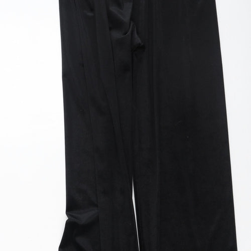 Classic Womens Black  Polyester Trousers  Size 14 L25 in Regular