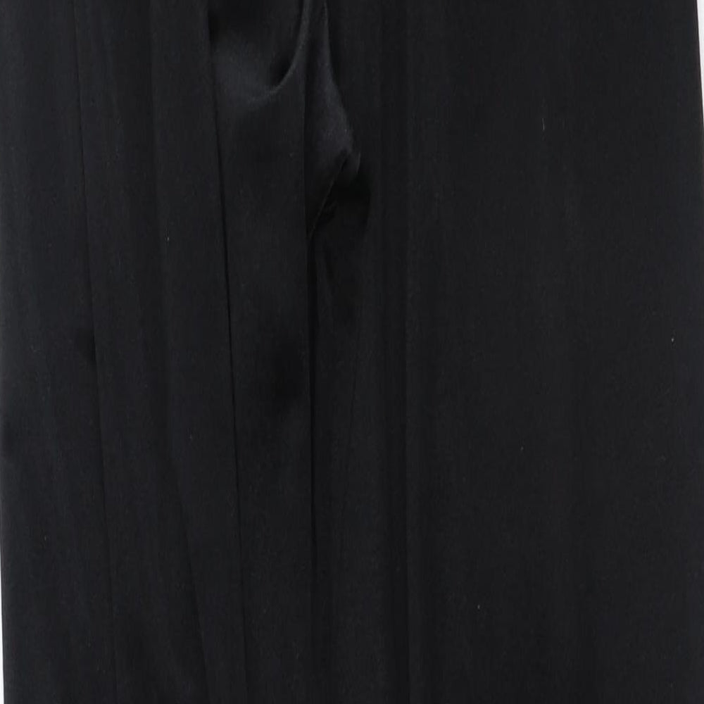 Classic Womens Black  Polyester Trousers  Size 14 L25 in Regular