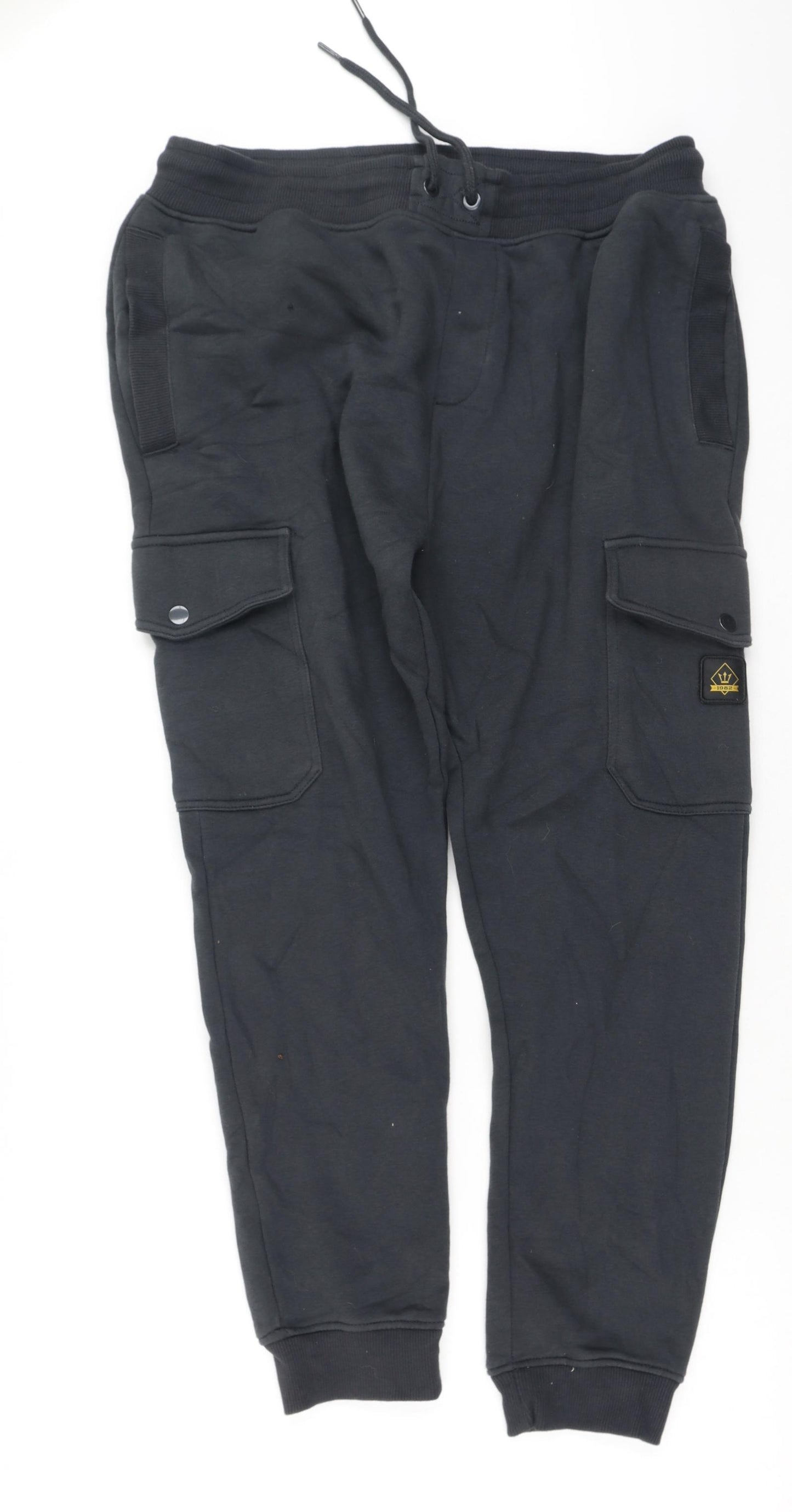 NEXT Mens Grey  Cotton Jogger Trousers  L30 in Regular  - Christmas Jumper