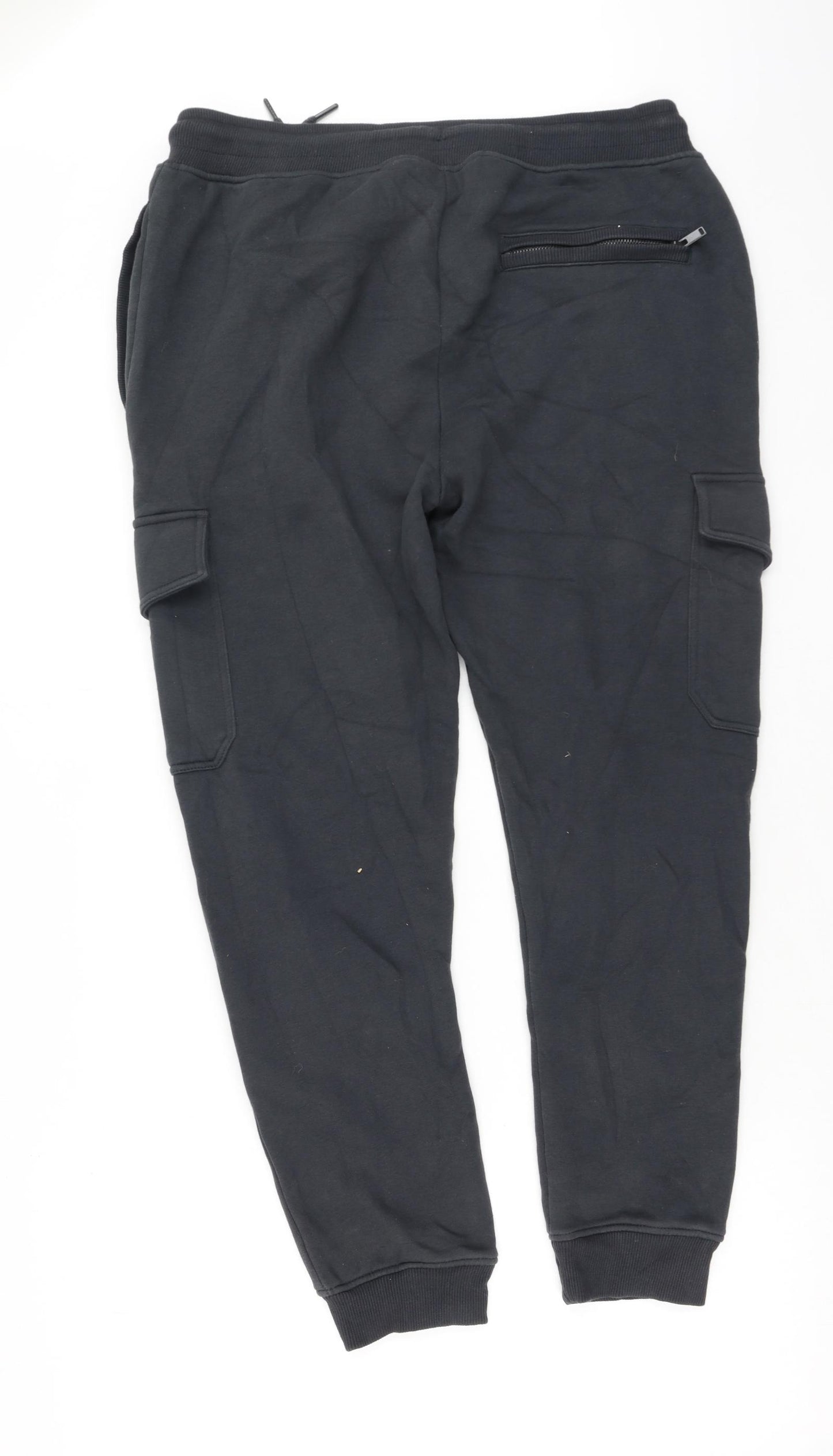 NEXT Mens Grey  Cotton Jogger Trousers  L30 in Regular  - Christmas Jumper