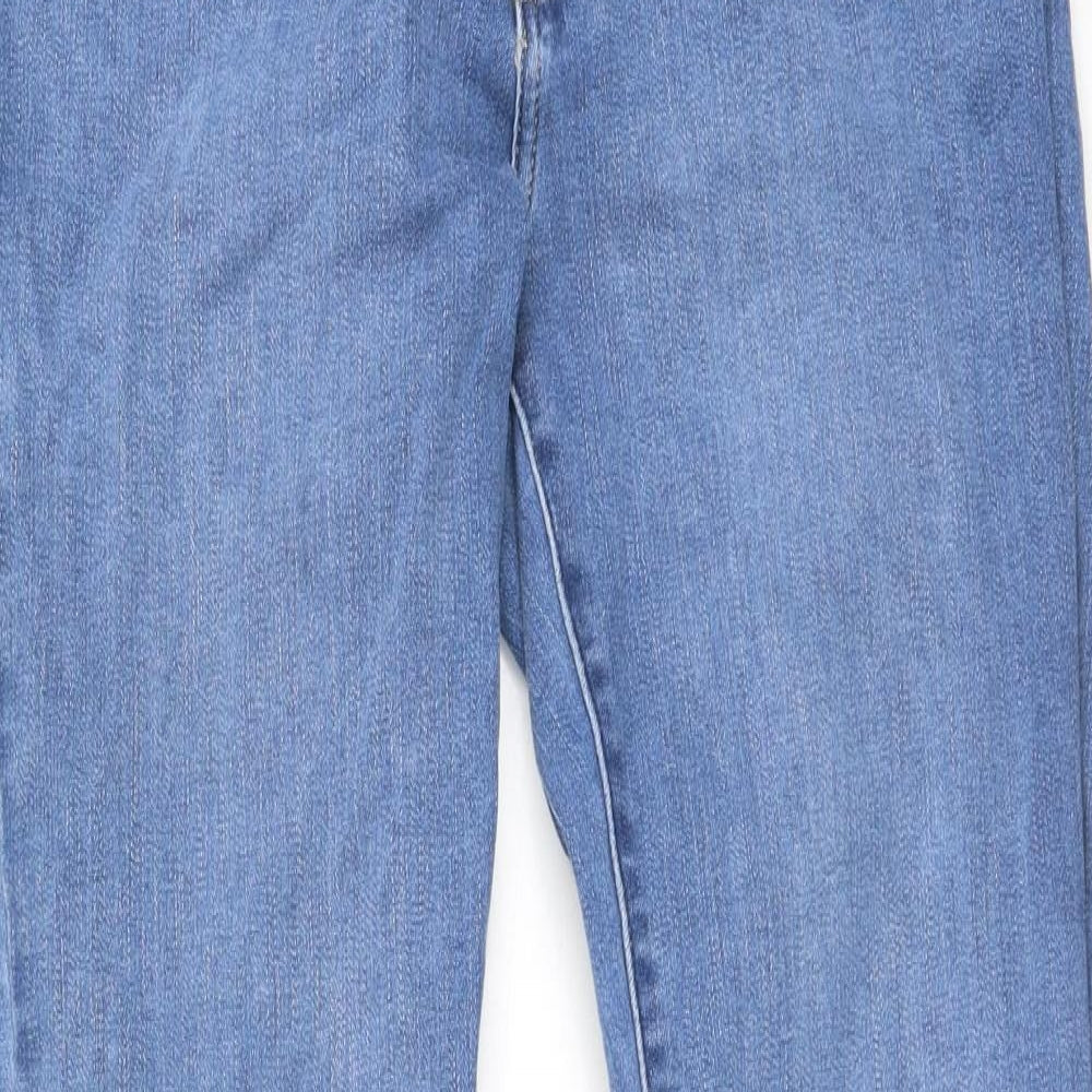 Uniqlo Womens Blue  Cotton Straight Jeans Size 32 L32 in Regular