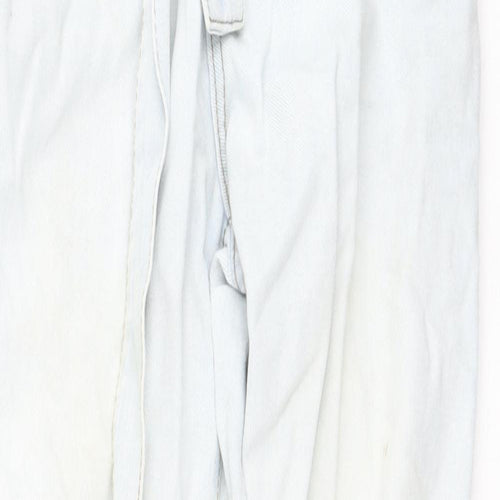 Denim & Co. Womens Blue  Cotton Straight Jeans Size 4 L25 in Regular