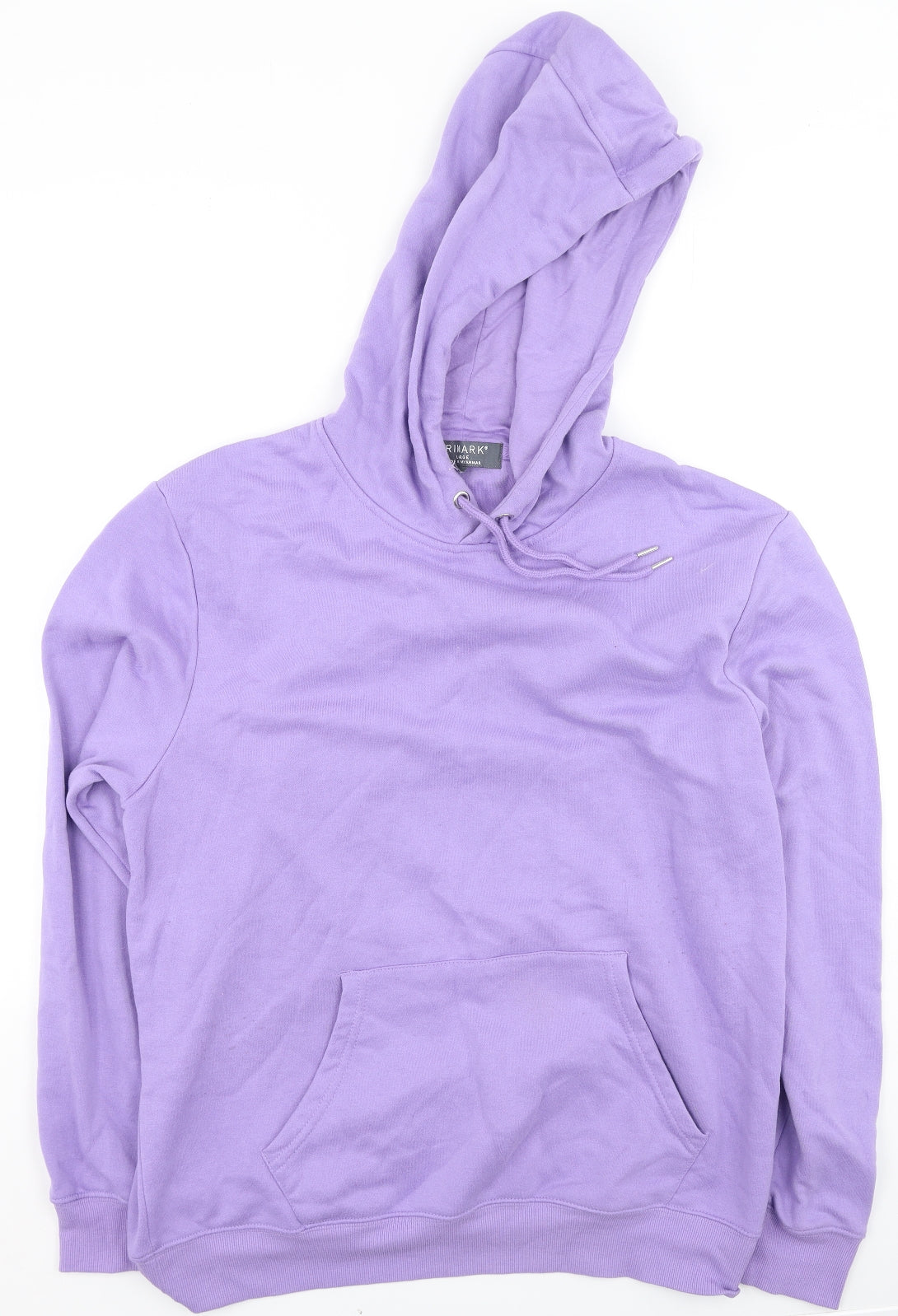 Primark  Womens Purple  Cotton Pullover Hoodie Size L
