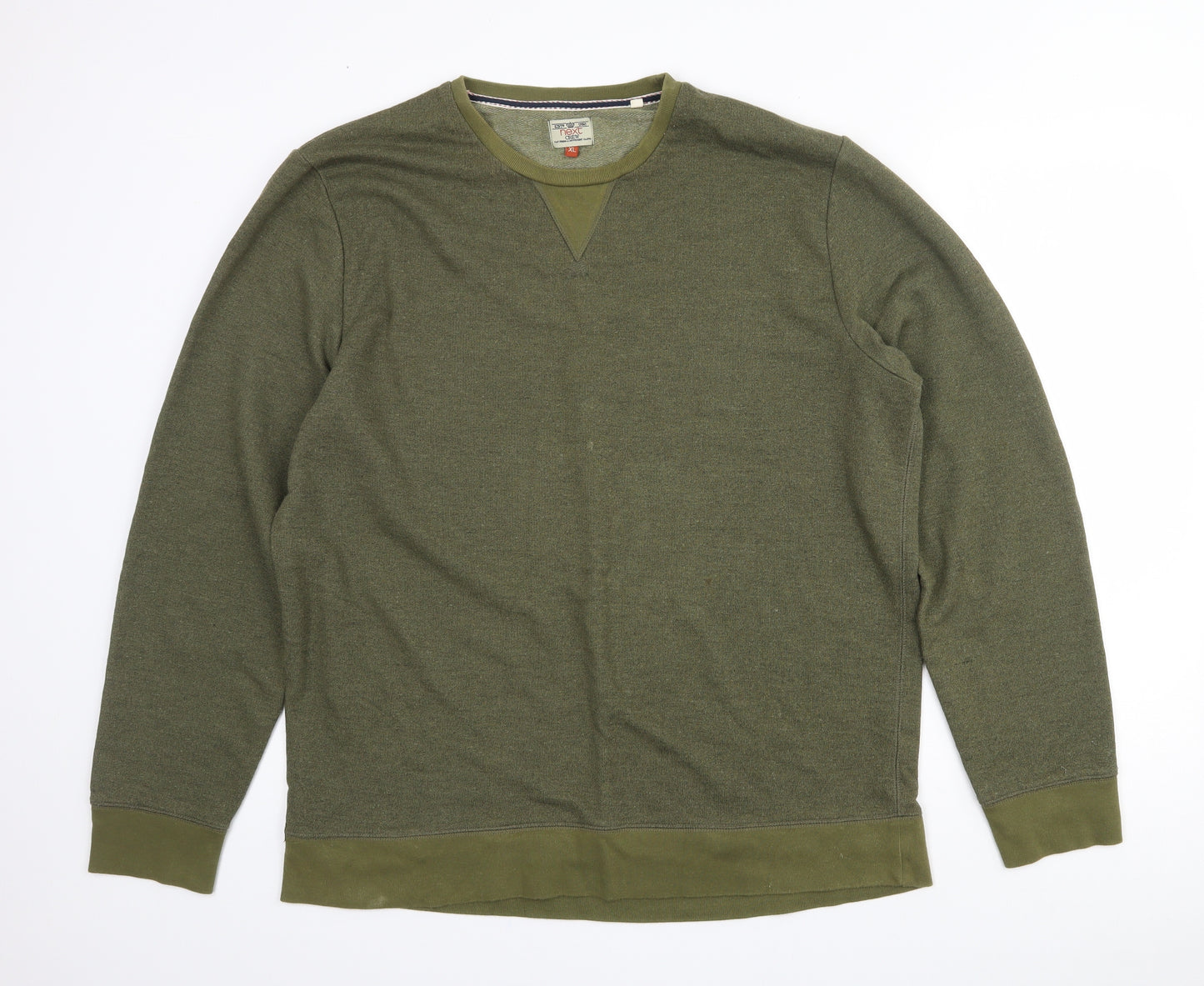 NEXT Mens Green  Cotton Pullover Sweatshirt Size XL
