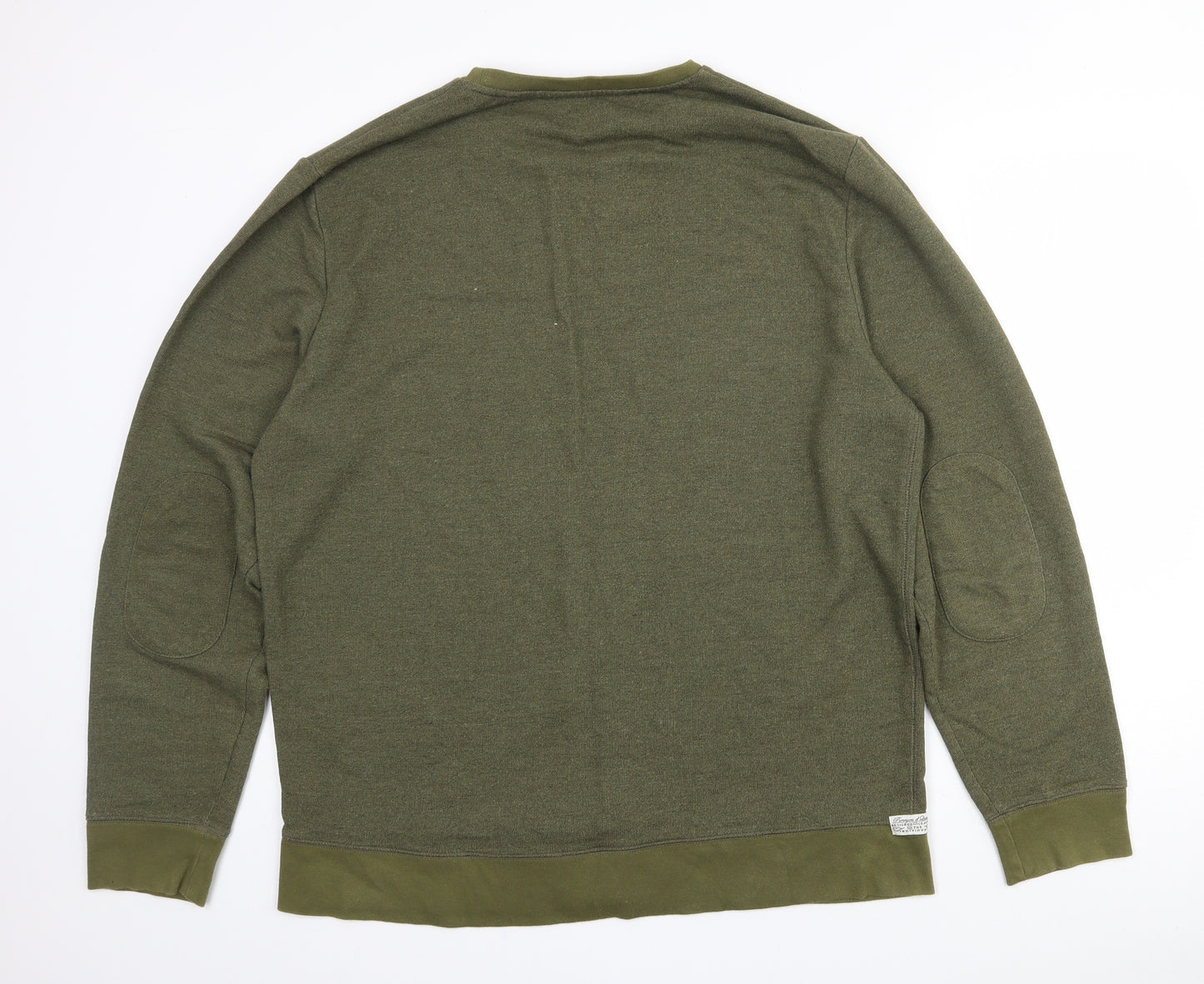 NEXT Mens Green  Cotton Pullover Sweatshirt Size XL