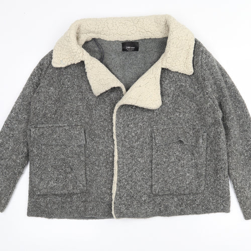 Zara Womens Grey   Jacket Coatigan Size S