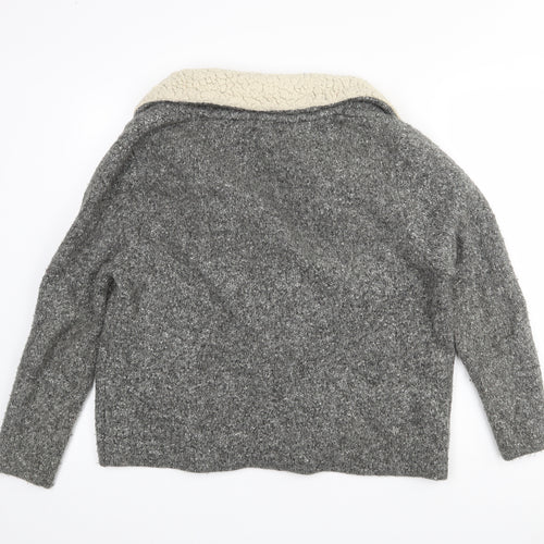 Zara Womens Grey   Jacket Coatigan Size S