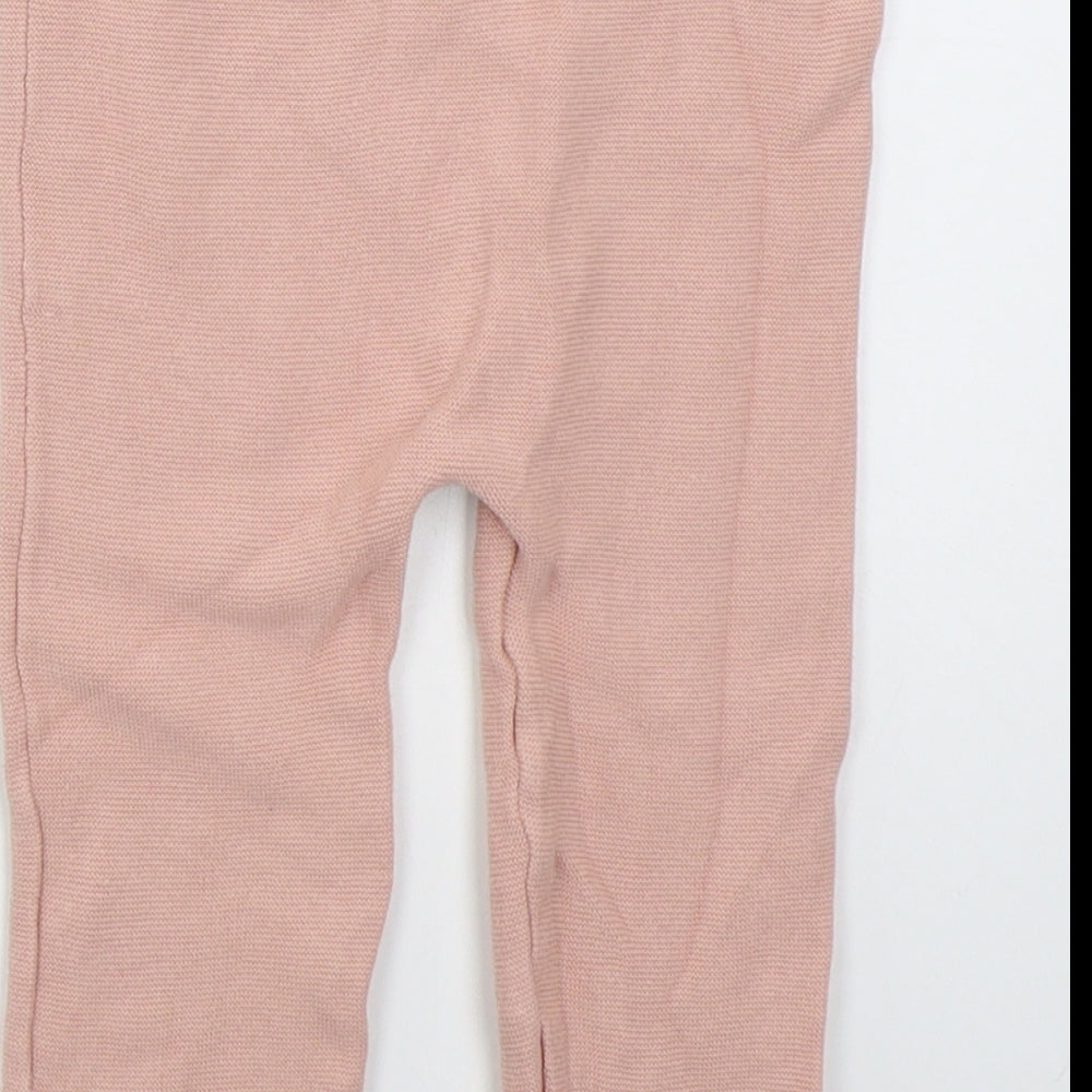 TU Girls Pink  Cotton Capri Trousers Size 18-24 Months