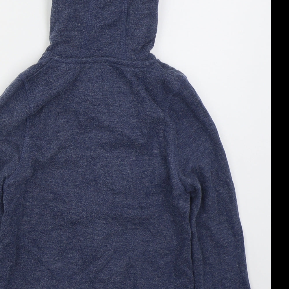 Nutmeg Boys Blue  Cotton Full Zip Hoodie Size 5-6 Years  Zip