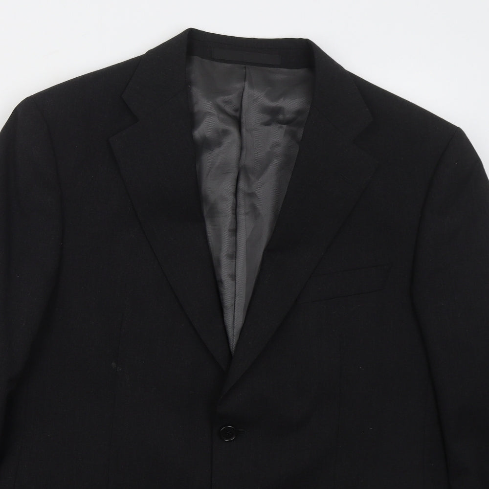 Marks and Spencer Mens Grey  Wool Jacket Suit Jacket Size 40