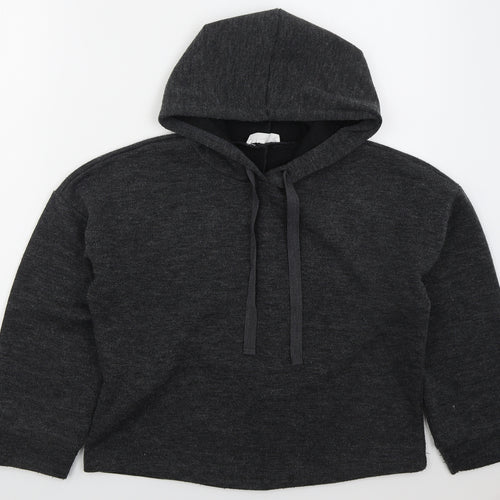 MNG Womens Grey  Polyester Pullover Hoodie Size M  Pullover