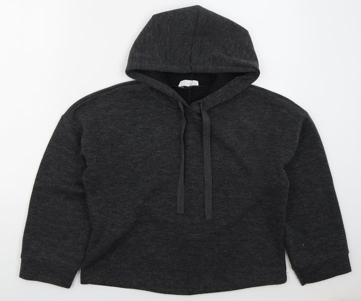 MNG Womens Grey  Polyester Pullover Hoodie Size M  Pullover