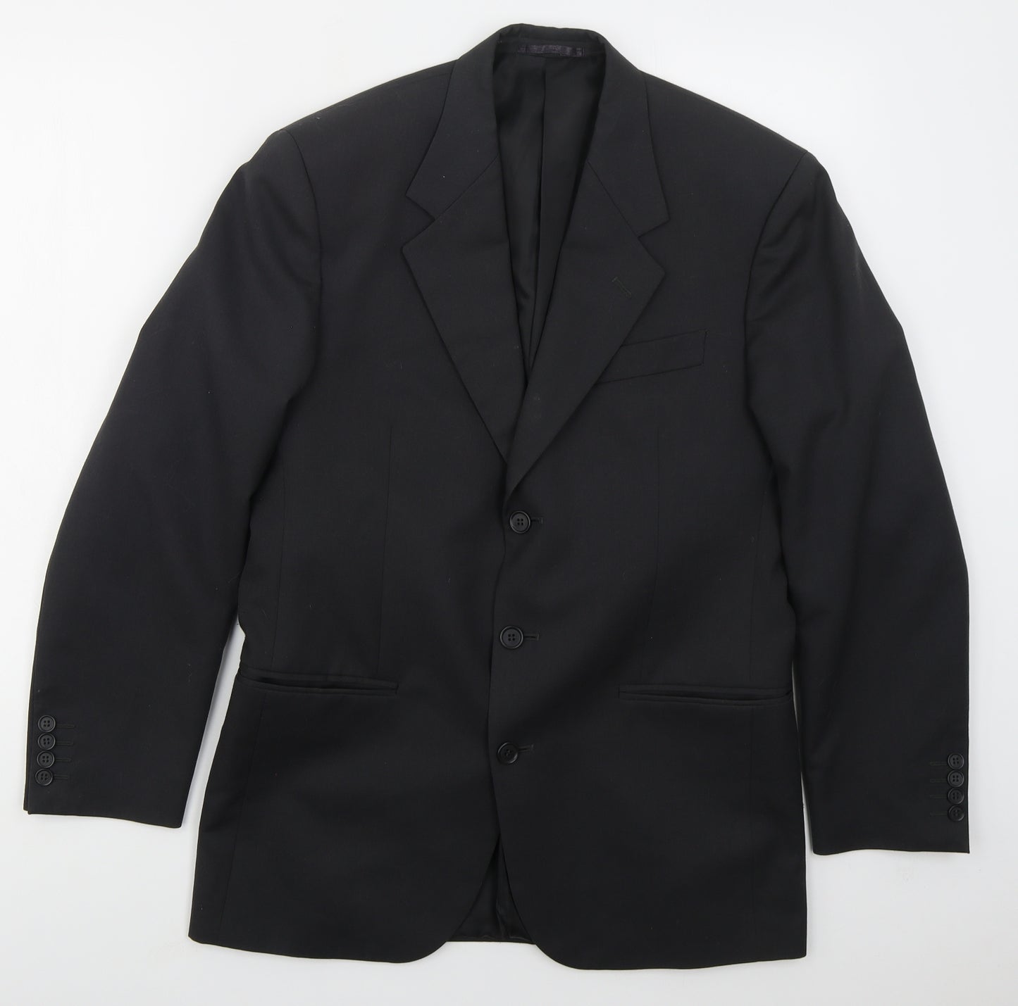 Van Heusen Mens Grey  Polyester Jacket Suit Jacket Size 38