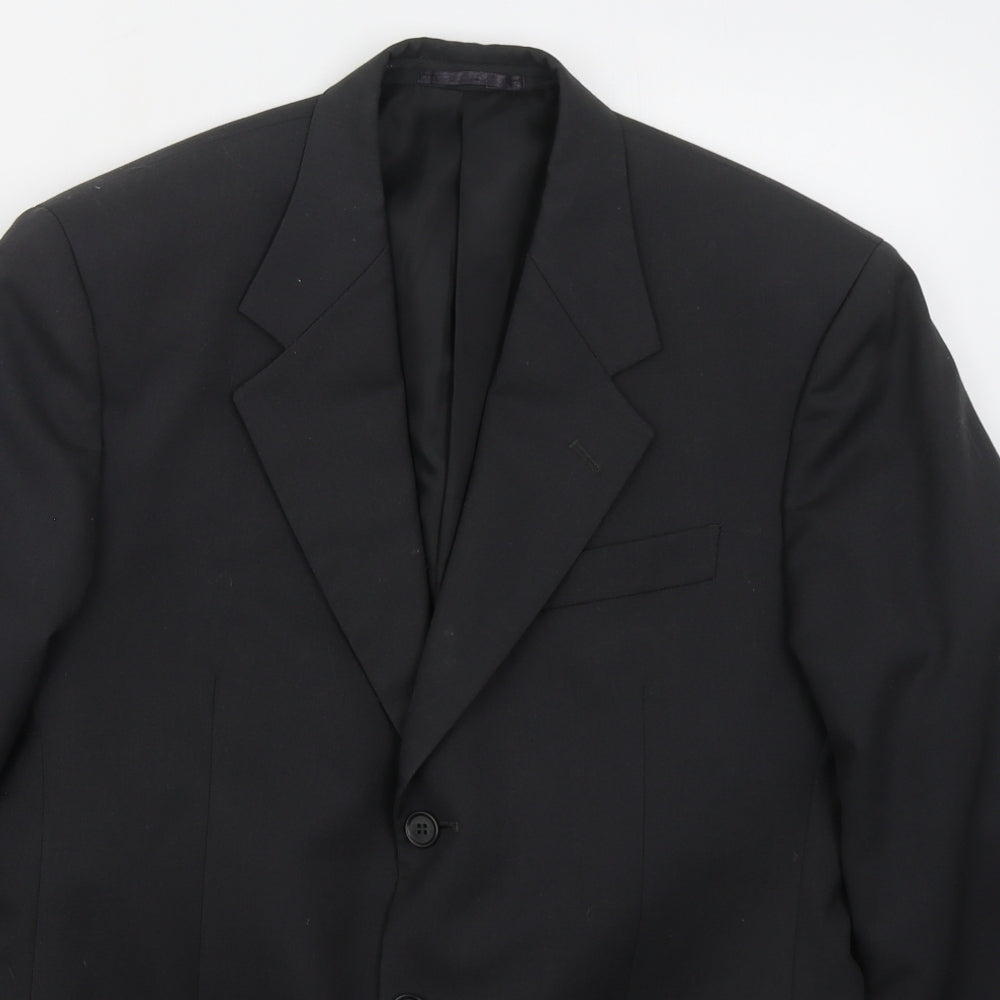 Van Heusen Mens Grey  Polyester Jacket Suit Jacket Size 38