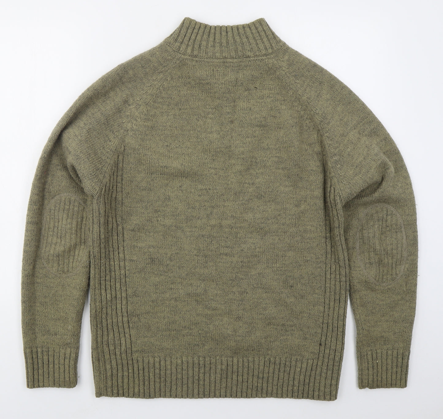 NEXT Mens Beige V-Neck  Acrylic Pullover Jumper Size M