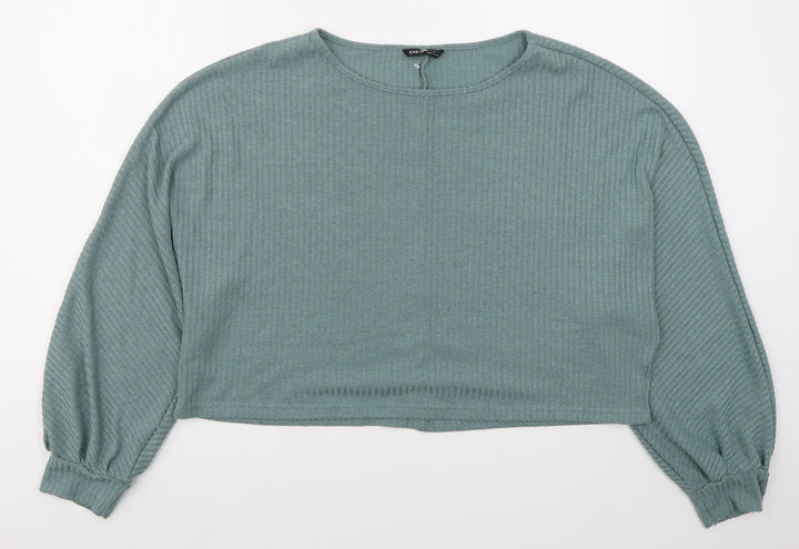 SheIn Womens Green Polyester Pullover Sweatshirt Size XL Pullover