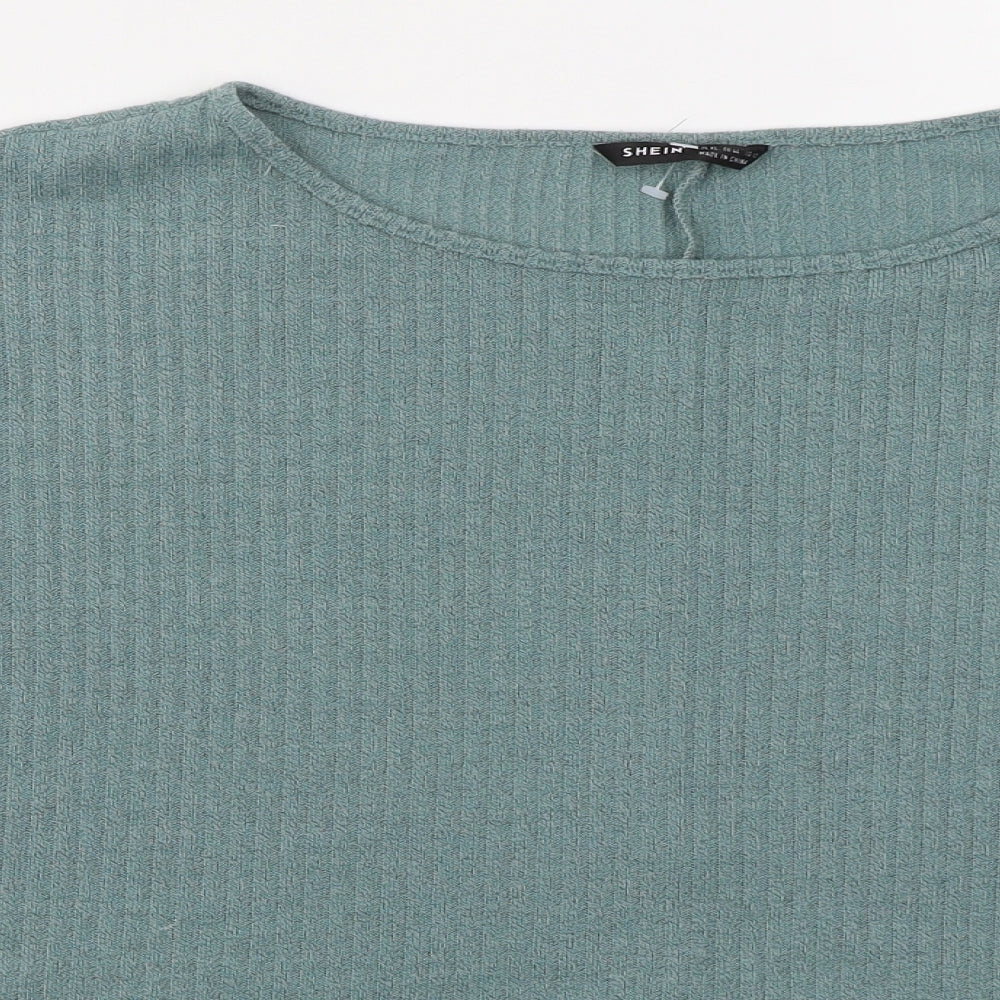 SheIn Womens Green  Polyester Pullover Sweatshirt Size XL  Pullover