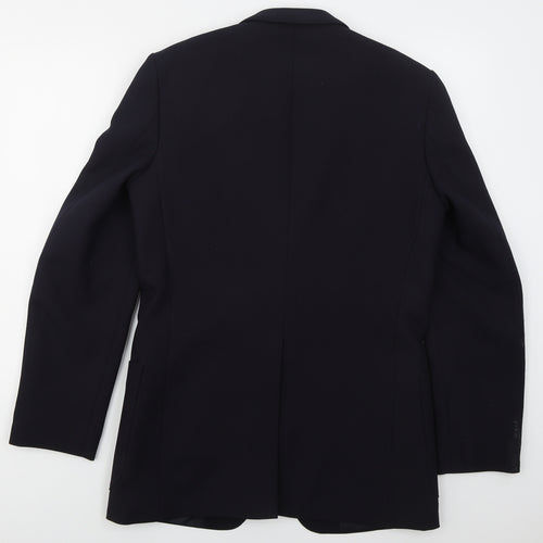 St Michael Mens Blue  Polyester Jacket Suit Jacket Size 38