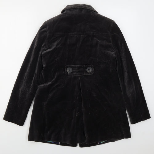 Boden Womens Grey   Pea Coat Coat Size 6  Button