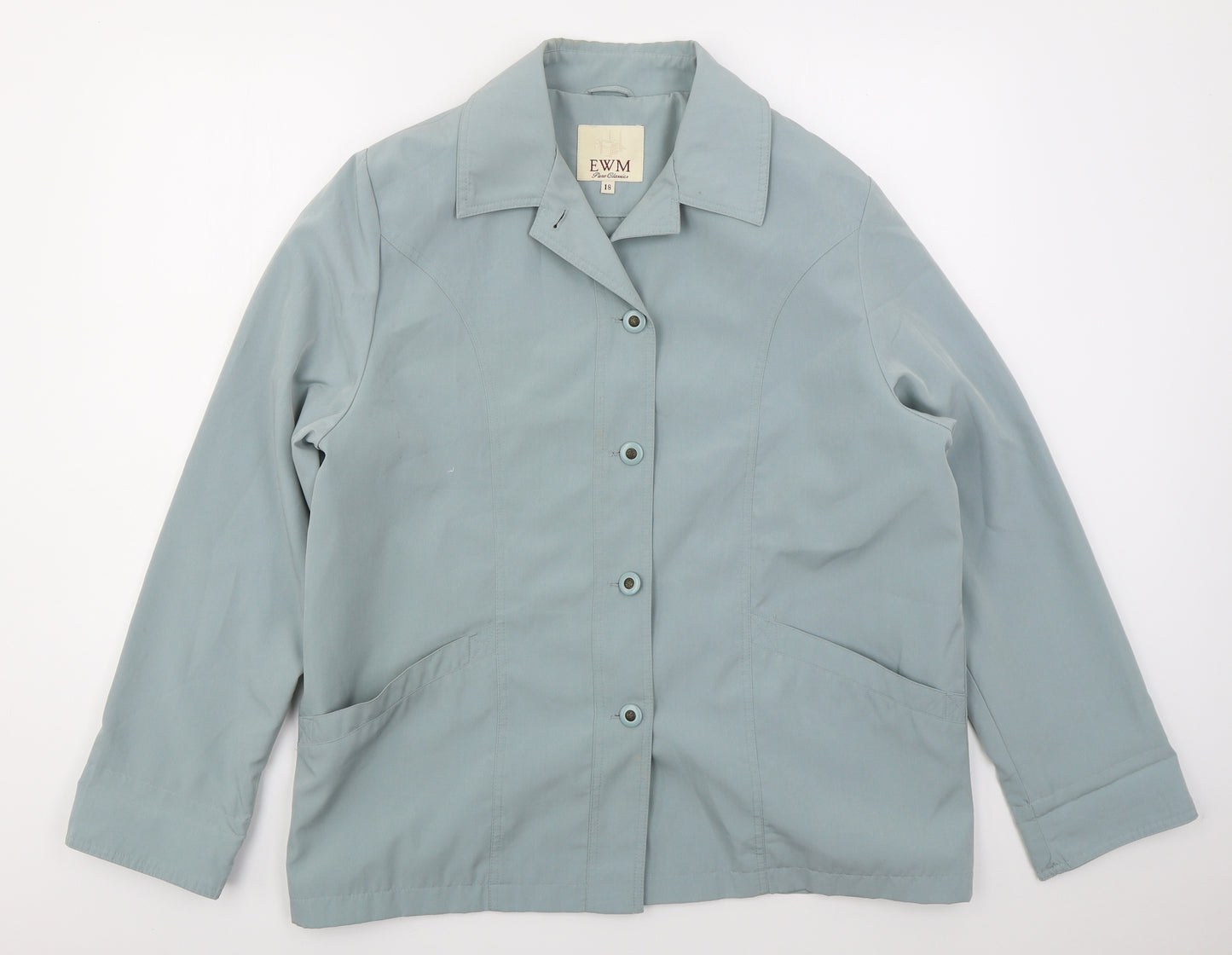 EWM Womens Blue   Jacket  Size 18  Button