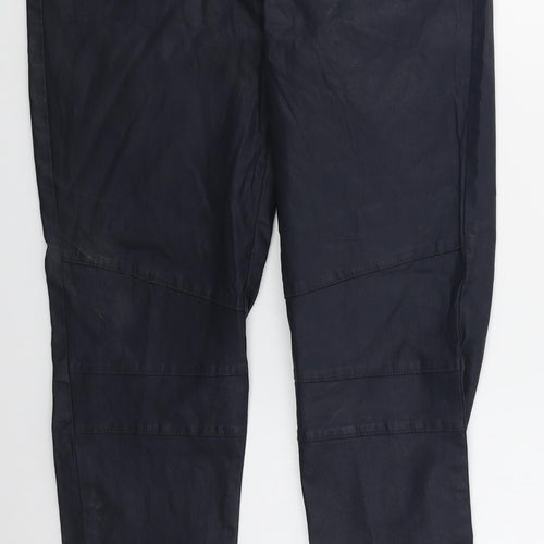 Up Fashion Womens Blue  Cotton Trousers  Size 16 L31.5 in Regular Button