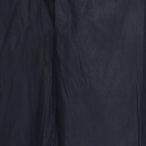 Up Fashion Womens Blue  Cotton Trousers  Size 16 L31.5 in Regular Button