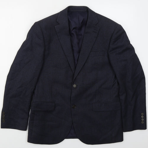 NEXT Mens Blue  Wool Jacket Suit Jacket Size 38
