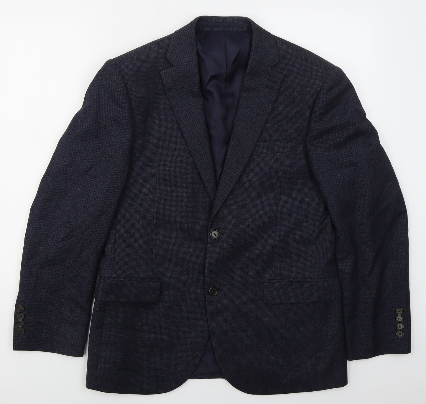 NEXT Mens Blue  Wool Jacket Suit Jacket Size 38
