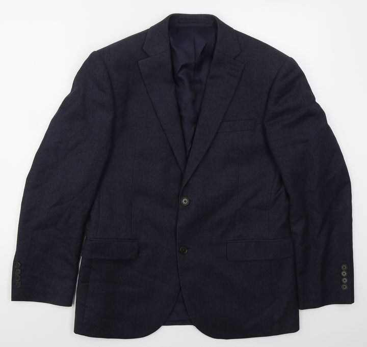NEXT Mens Blue  Wool Jacket Suit Jacket Size 38