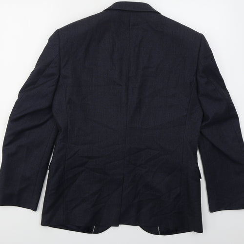 NEXT Mens Blue  Wool Jacket Suit Jacket Size 38