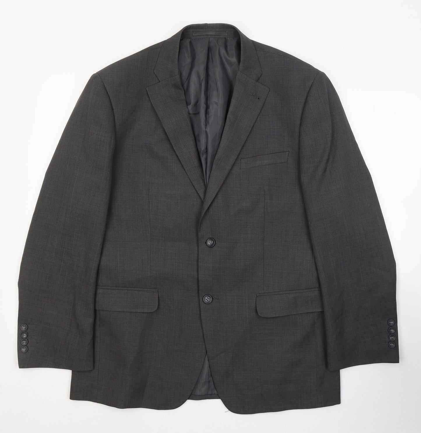 Greenwoods Mens Grey  Polyester Jacket Suit Jacket Size L