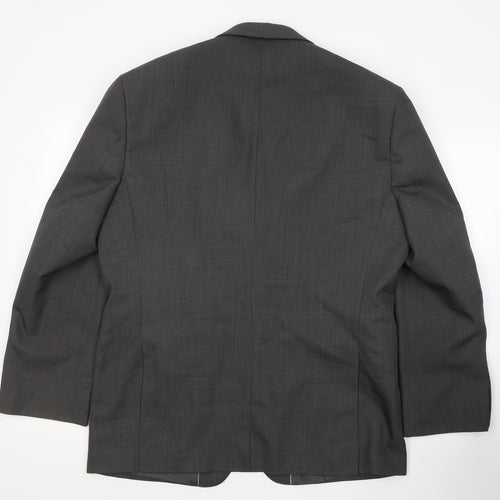 Greenwoods Mens Grey  Polyester Jacket Suit Jacket Size L