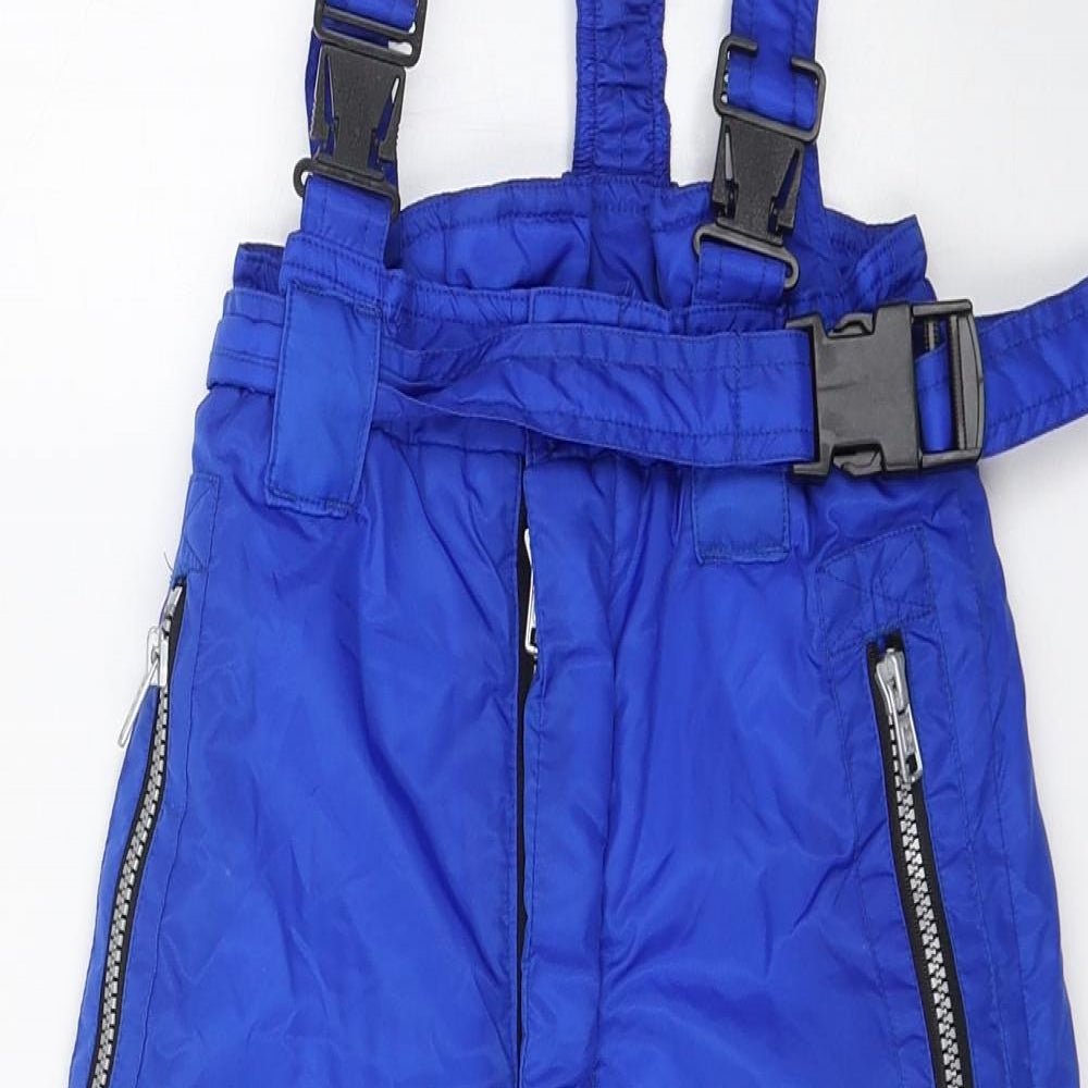 C&A Boys Blue  Polyester Snow Pants Trousers Size 3-4 Years  Regular Zip