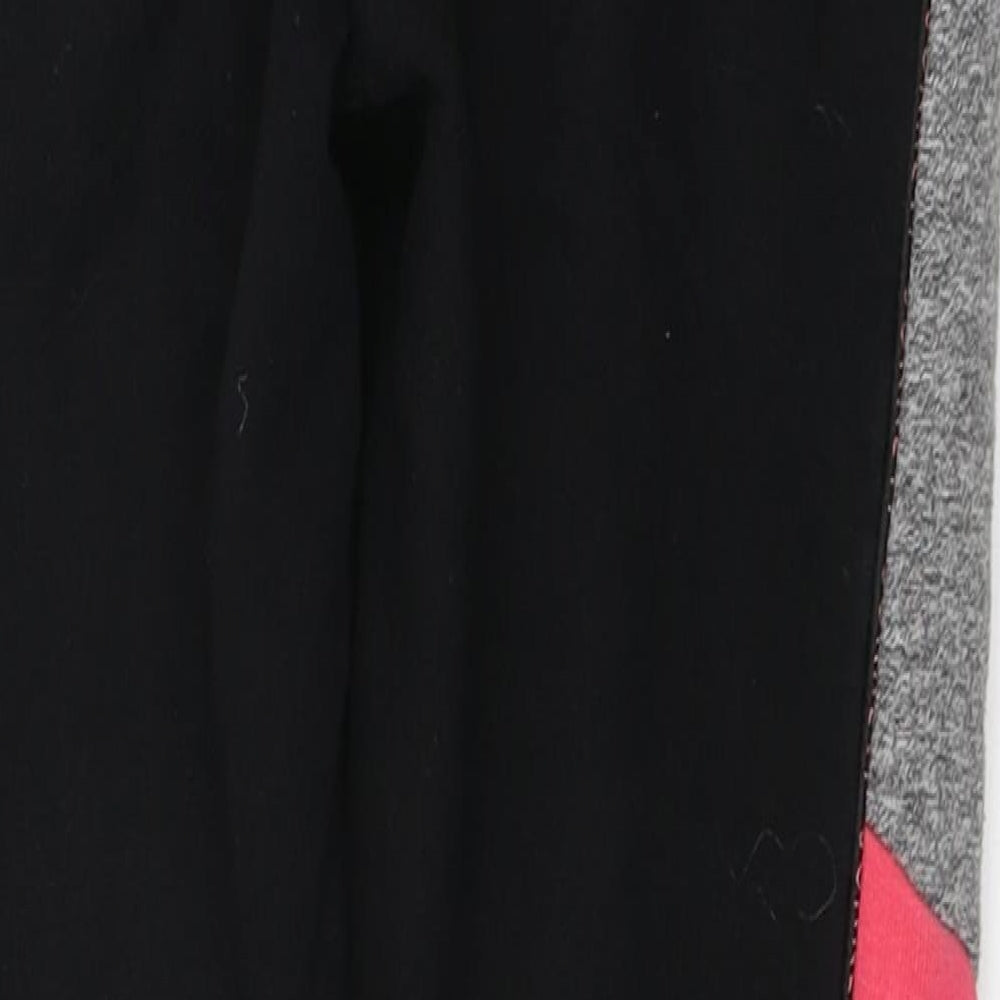 Sonneti Girls Black Colourblock Cotton Sweatpants Trousers Size 12-13 Years  Regular Tie