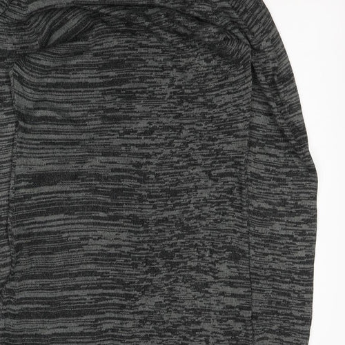 Miso Womens Grey  Acrylic Tunic Blouse Size 8 Roll Neck