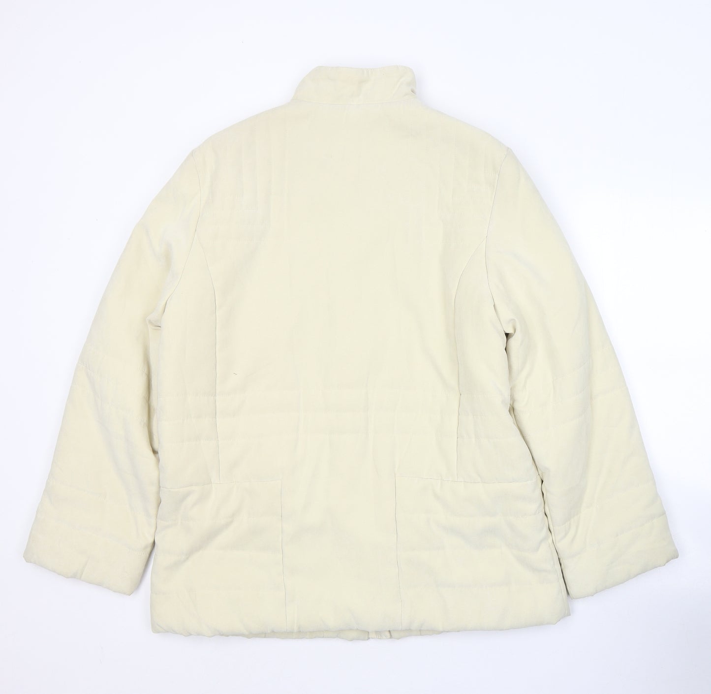 Grey & Osbourne Womens Ivory   Pea Coat Coat Size 12  Zip