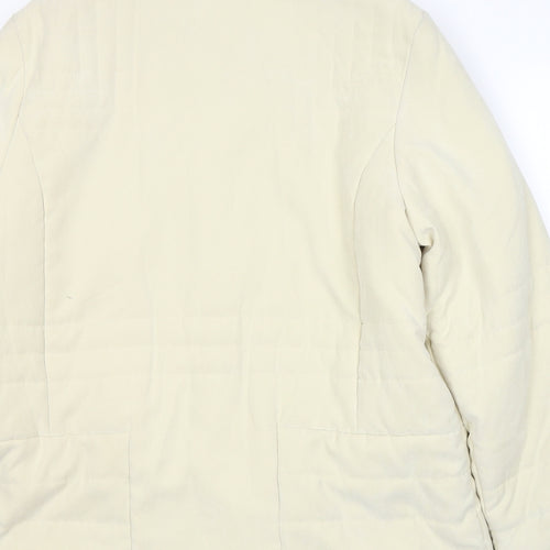Grey & Osbourne Womens Ivory   Pea Coat Coat Size 12  Zip
