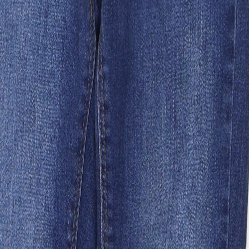 River Island Womens Blue  Cotton Skinny Jeans Size 8 L28 in Regular Button
