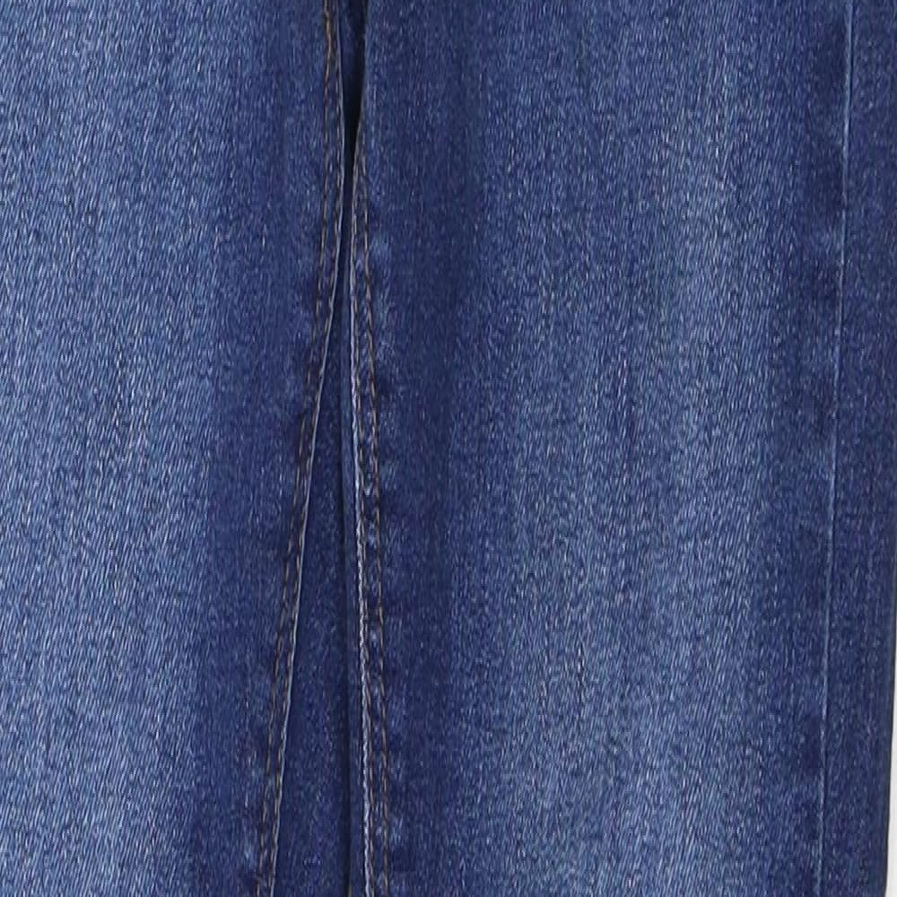 River Island Womens Blue  Cotton Skinny Jeans Size 8 L28 in Regular Button