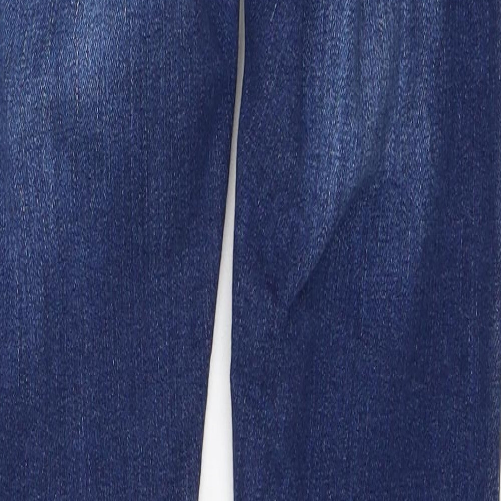 River Island Womens Blue  Cotton Skinny Jeans Size 8 L28 in Regular Button